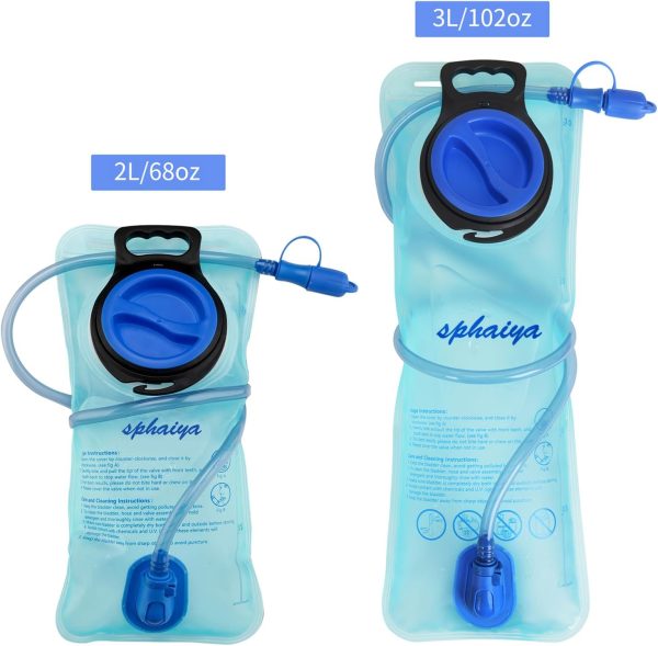 Hydration Bladder 2L-3L Water Storage Bag Reservoir,Military Hydration Pack Replacement for Hiking Biking Climbing Cycling Running Camping Backpack - Image 3