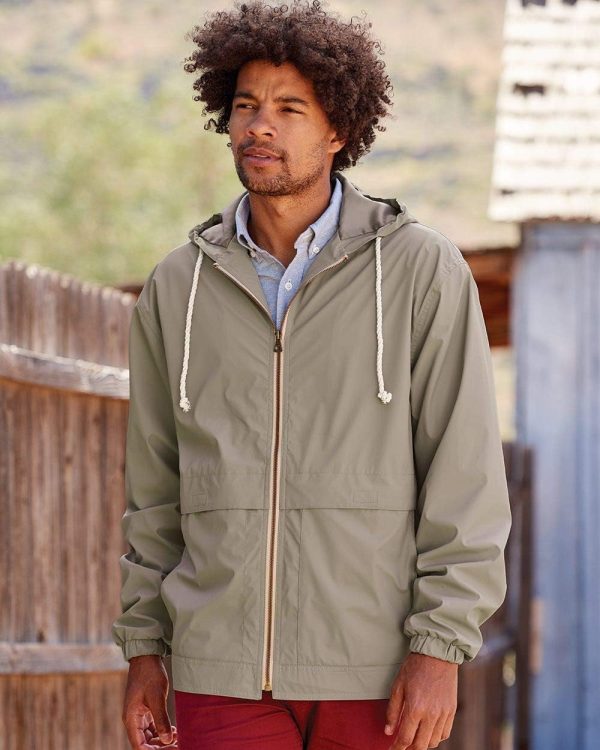 Vintage Hooded Rain Jacket L Navy - Image 3